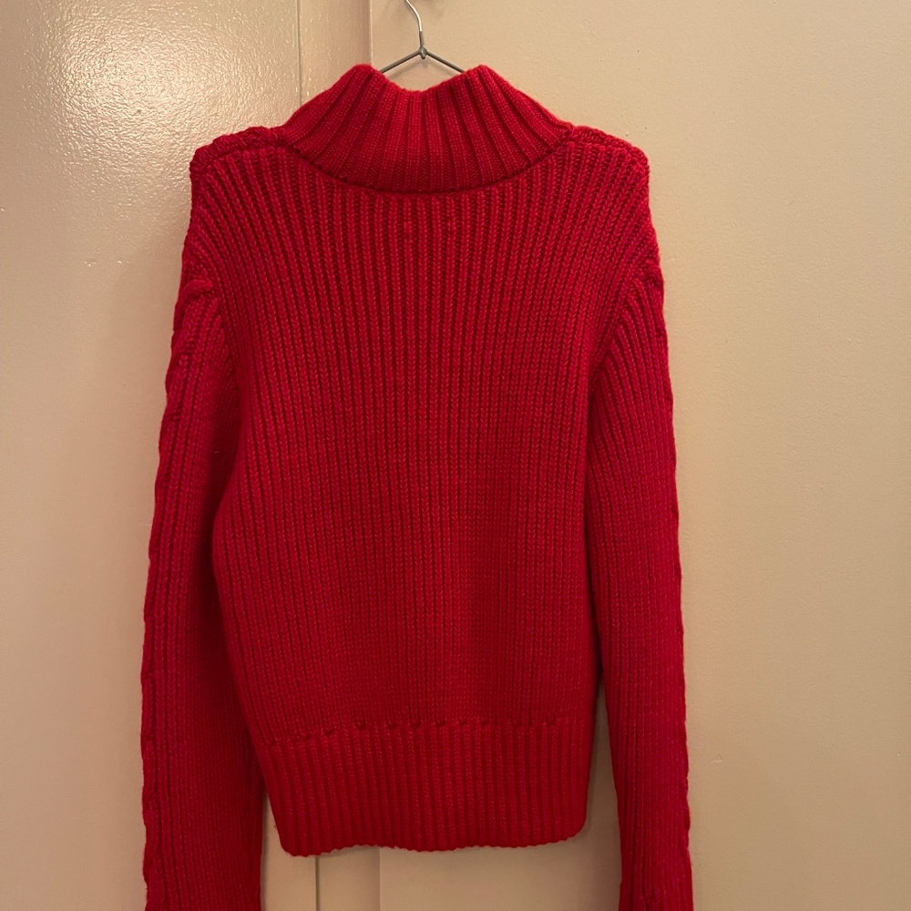 KOTN Cable Zip Sweater New with Tags - Picture 4 of 7